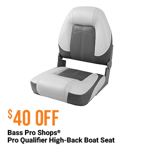 Bass Pro Shops Pro Qualifier High Back Boat Seat