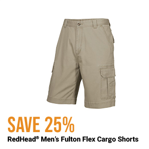 RedHead Mens Fulton Flex Cargo Shorts