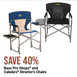 Bass Pro Shops and Cabelas Directors Chairs
