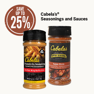 Cabelas Seasonings and Sauces