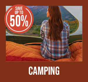 SAVE UP TO 50 PERCENT ON CAMPING