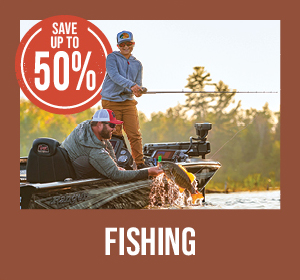 SAVE UP TO 50 PERCENT ON FISHING