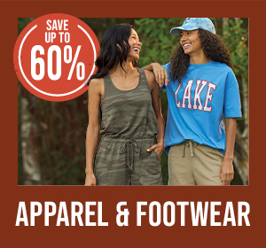SAVE UP TO 60 PERCENT ON APPAREL AND FOOTWEAR