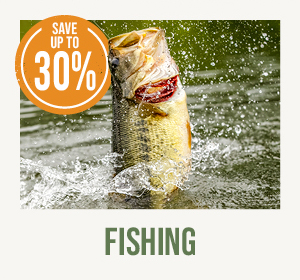 SAVE UP TO 30 PERCENT ON FISHING